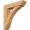Ekena Millwork Thorton Slat Smooth Bracket w/ Offset Brace, Western Red Cedar, 7 1/2"W x 32"D x 32"H BKT0806X32X32THR06SWR - alternate 1